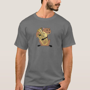 Camiseta Ardilla que juega el Euphonium
