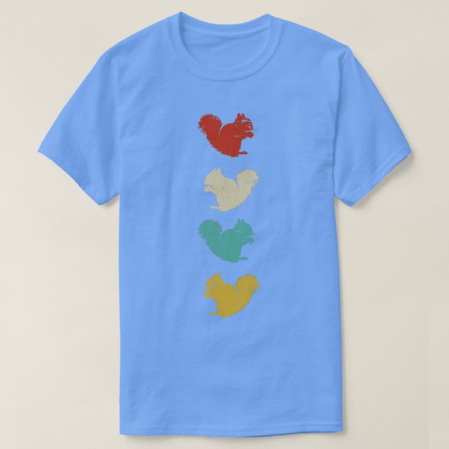 Camiseta ardilla retro (Diseño del anverso)