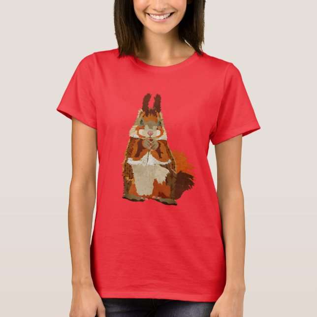 Camiseta ardilla roja (Anverso)