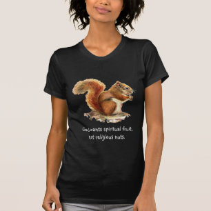 Camiseta Ardilla roja acuarela, curiosa cita