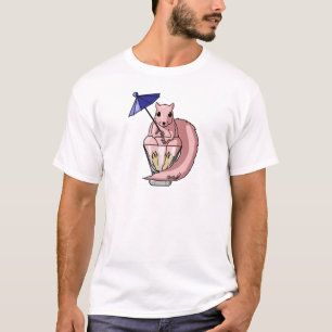 Camiseta Ardilla rosada
