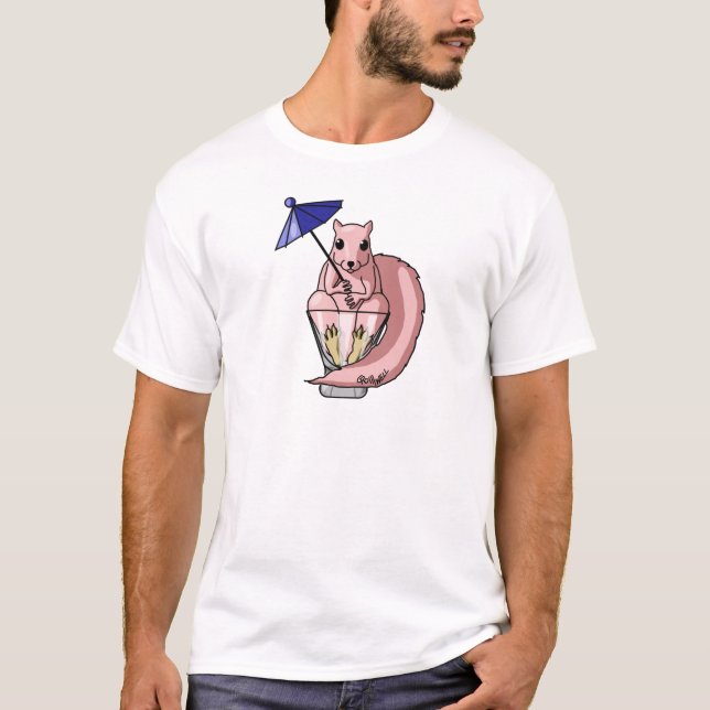 Camiseta Ardilla rosada (Anverso)