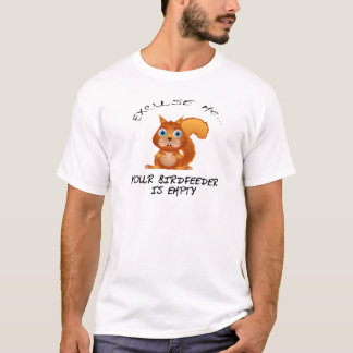 CAMISETA ARDILLA: SU BIRDFEEDER ESTÁ VACÍO