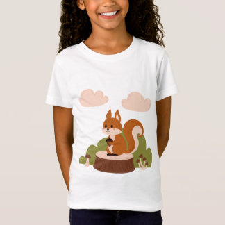Camiseta Ardilla torcida en el bosque