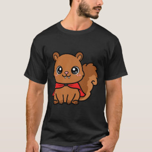 Camiseta Ardilla vampiro linda de Halloween