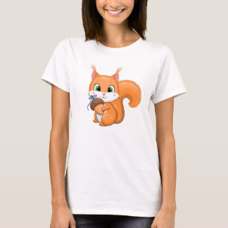 Camiseta Ardilla y bellota.