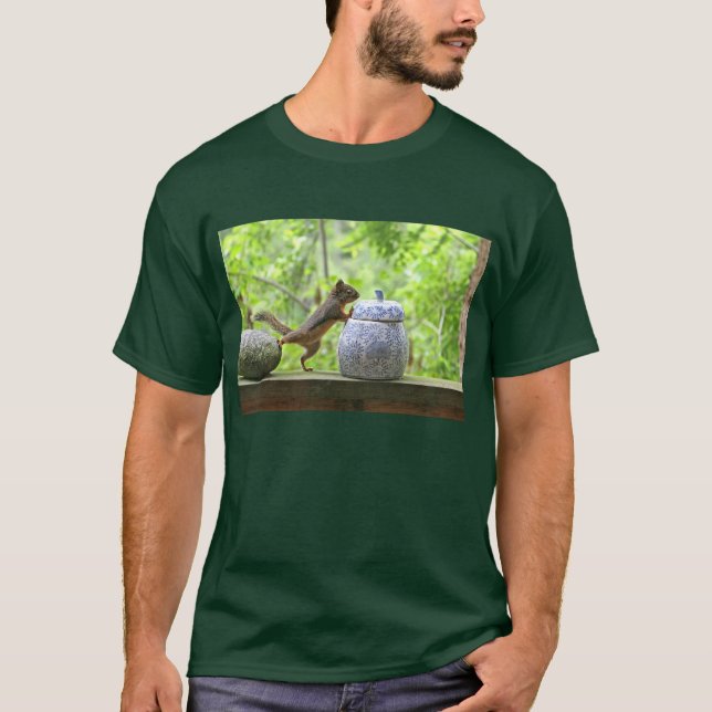 Camiseta Ardilla y tarro de galletas (Anverso)