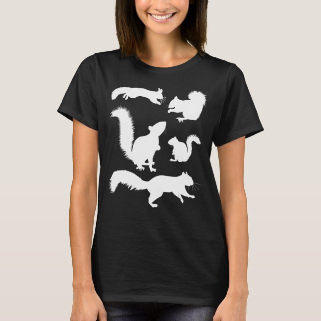 Camiseta Ardillas de ardilla de ardilla (Anverso)