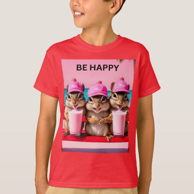 Camiseta Ardillas felices (Anverso)