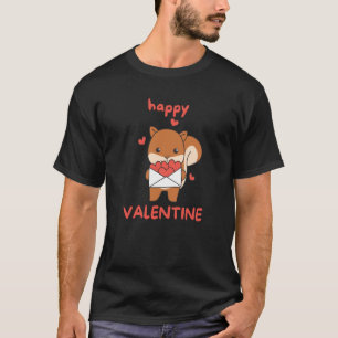 Camiseta Ardillas Para Animales El día de San Valentín Con 