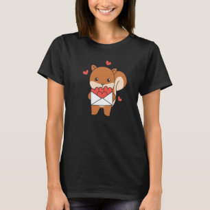 Camiseta Ardillas Para Animales El día de San Valentín Con