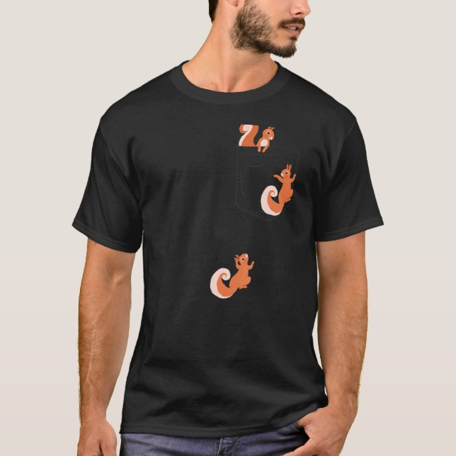 Camiseta Ardillas raras trepando en Pocket Chipmunk (Anverso)