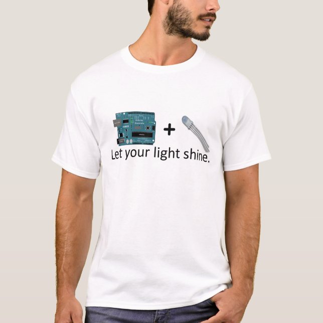 Camiseta Arduino + RGB LED = inspiración (Anverso)