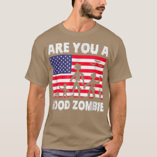 Camiseta Are You A Good Zombie USA Flag Spooky Halloween Ho