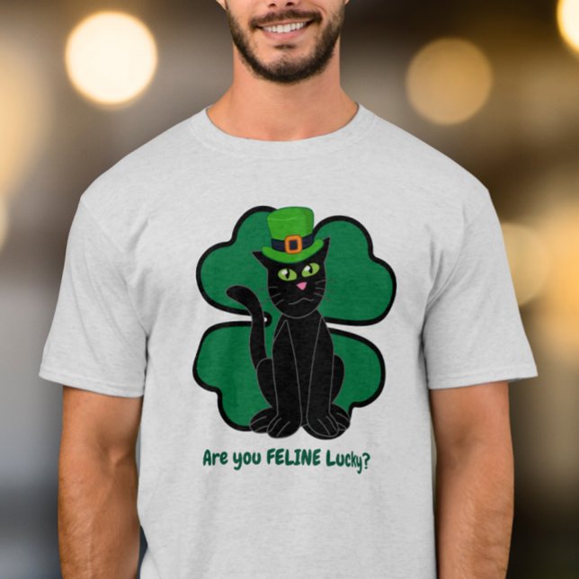Camiseta Are you Feline Lucky? (Subido por el creador)