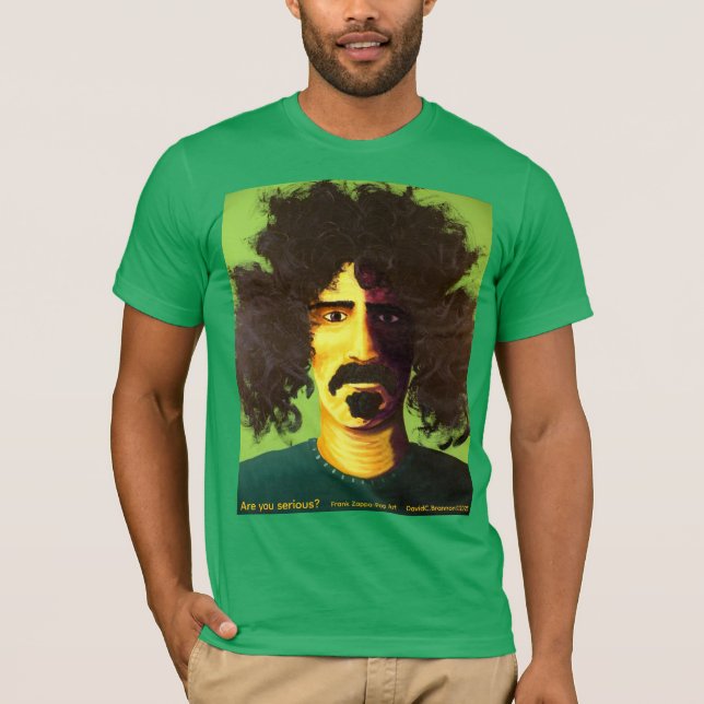 Camiseta "Are you serious?", Zappa, humor, pop art (Anverso)