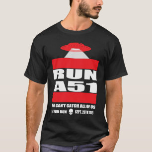 Camiseta Area 51 5K Carrera Divertida A51 Rompe Área 51 Ovn