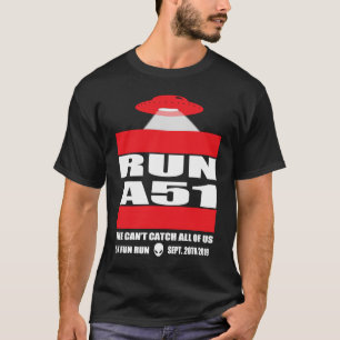 Camiseta Area 51 5K Diversión Run A51 Romper en el área 51