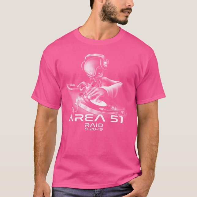 Camiseta Area 51 Alien Dj Scratcher (Anverso)