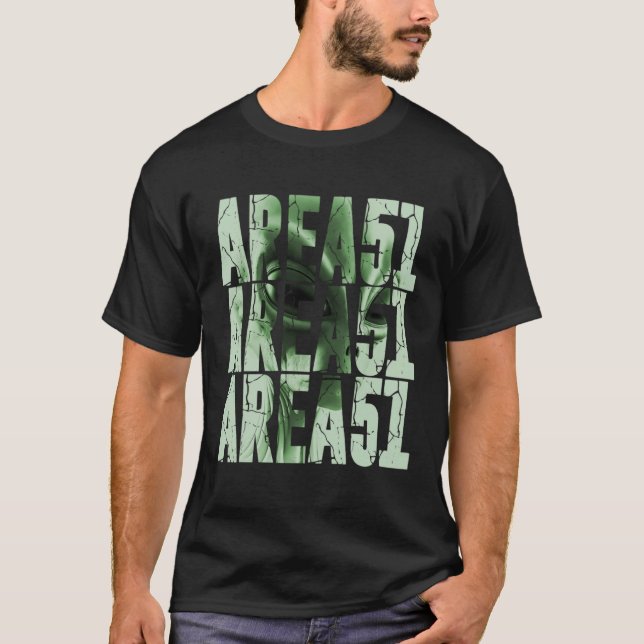 Camiseta Area 51 Alien Gray UFO Extra Terrestrial Life UFO (Anverso)