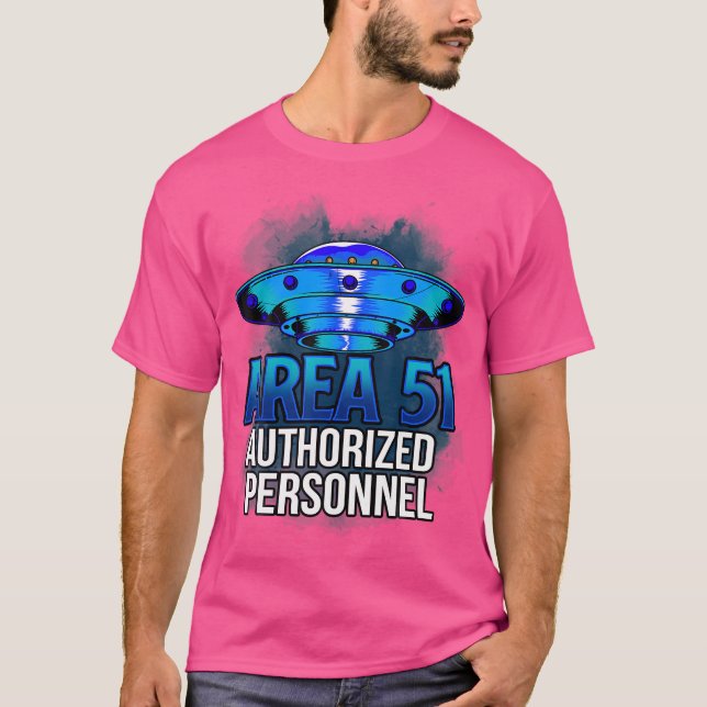Camiseta Area 51 Authorized Personnel Ufo Alien (Anverso)