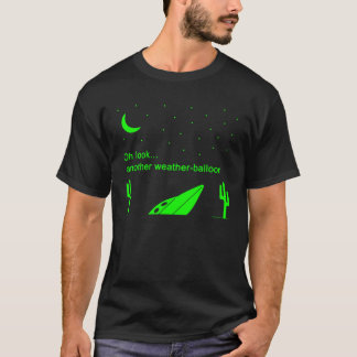 Camiseta Área 51 del globo de tiempo del UFO