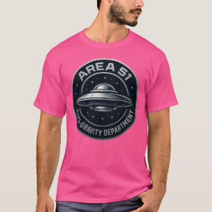 Camiseta Área 51 - Departamento contra la gravedad