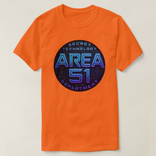 Camiseta Área 51 - Departamento de Tecnología Secreta
