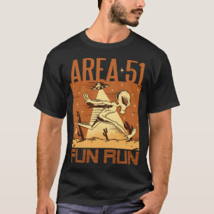 Camiseta Area 51 Diversión Run I Running Aliens Ufo