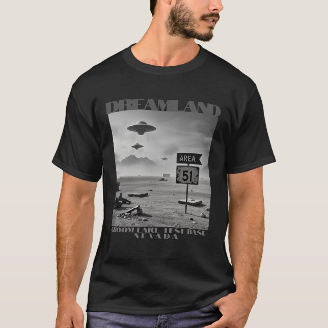 Camiseta Área 51 Dreamland Nevada (Anverso)