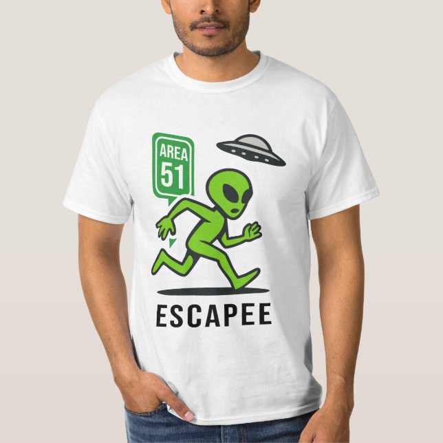 Camiseta Area 51 Escapee - Alien (Anverso)