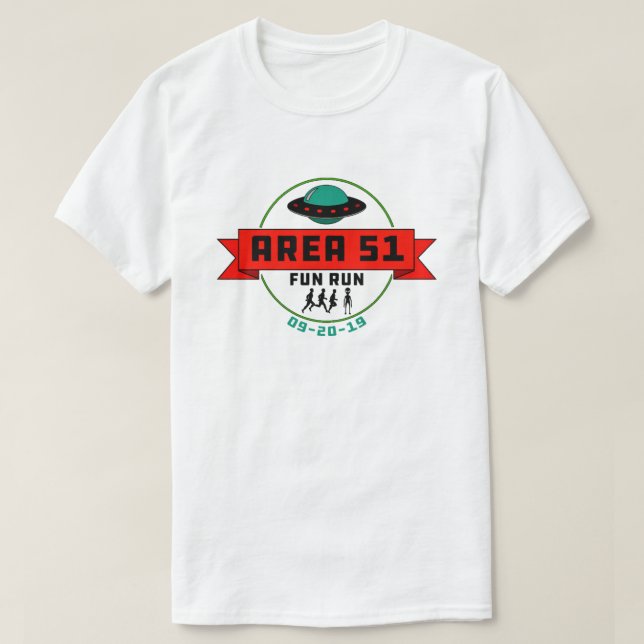 Camiseta Area 51 Fun Run (Diseño del anverso)