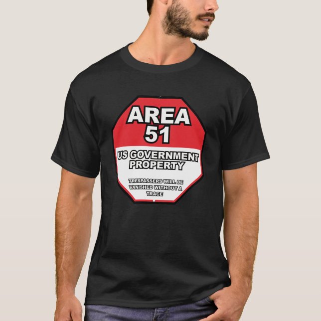 Camiseta Área 51 Prohibida 2 (Anverso)