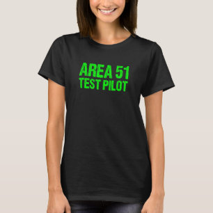 Camiseta Área 51 Prueba Piloto Retro Halloween Costume Rosw