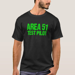 Camiseta Área 51 Prueba Piloto Retro Halloween Costume Rosw