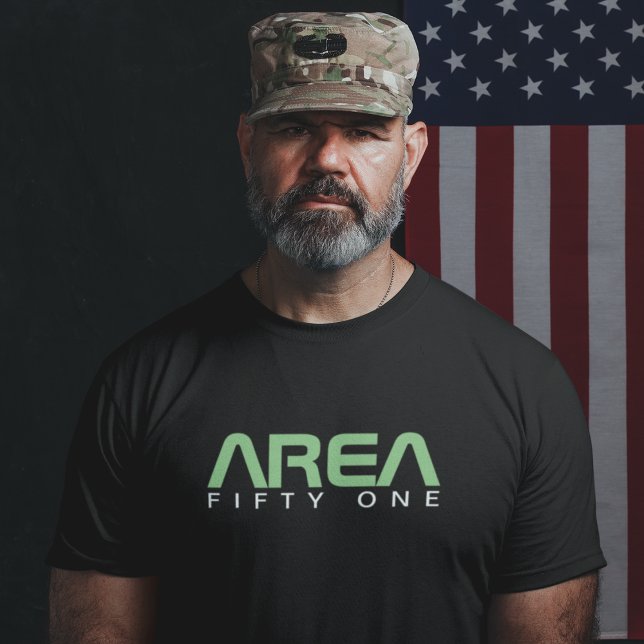 Camiseta Área 51 Ropa Guay Alien UFO Paranormal Negro (Subido por el creador)