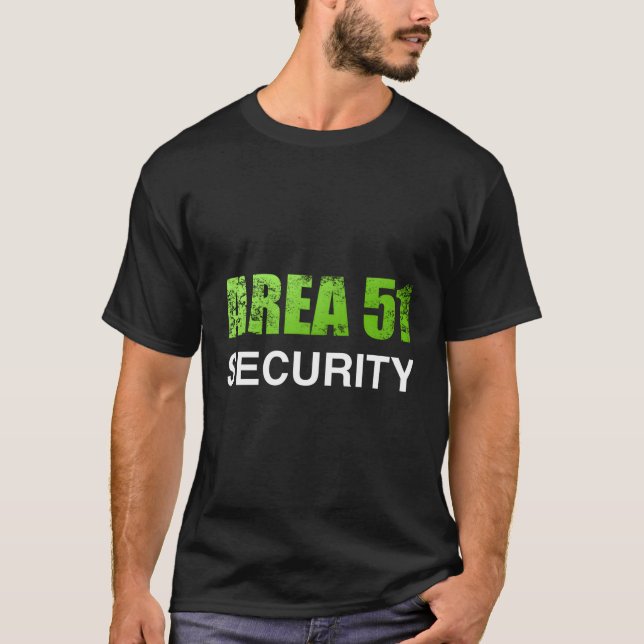 Camiseta Área 51 Seguridad (Anverso)