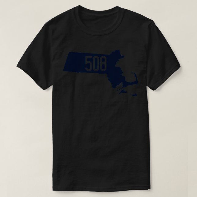 Camiseta ÁREA CÓDIGO Ciudad de Foxborough Massachusetts (Diseño del anverso)