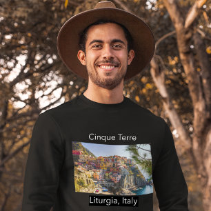Camiseta Área costera de Cinque Terre de Liguria Italia