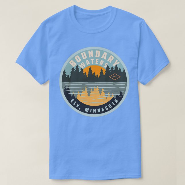 Camiseta Área de Canoa de las Aguas Fronterizas, Ely, Minne (Diseño del anverso)