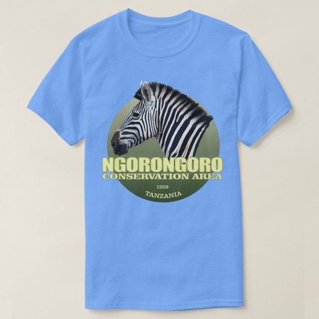 Camiseta Área de conservación del Ngorongoro ZebraWT2 (Diseño del anverso)