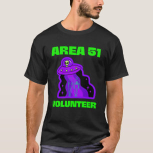 Camiseta Área de Conspiración Extranjera 51 Naves Espaciale