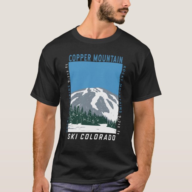Camiseta Área de Esquí de la Montaña del Cobre (Anverso)