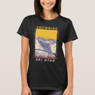 Camiseta Área De Esquí De Snowbird Winter Utah Vintage T-Sh