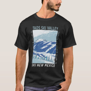 Camiseta Área de esquí Taos Ski Valley Invierno Nuevo Méxic