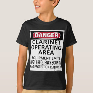Camiseta Área de funcionamiento del Clarinet