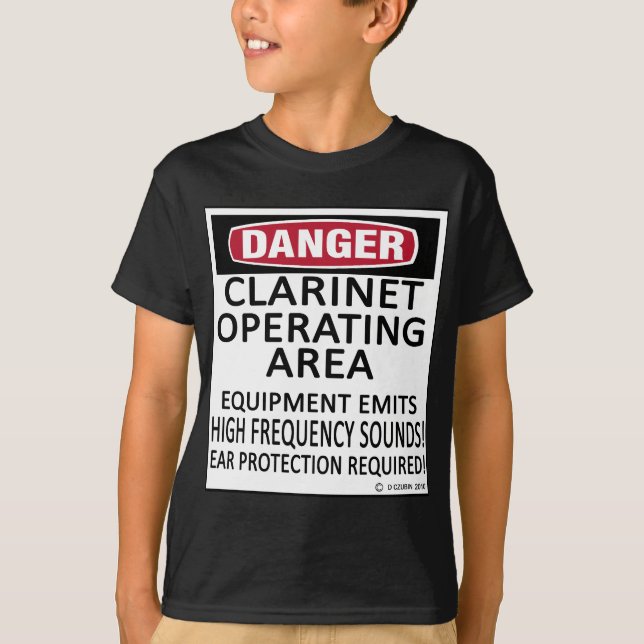 Camiseta Área de funcionamiento del Clarinet (Anverso)
