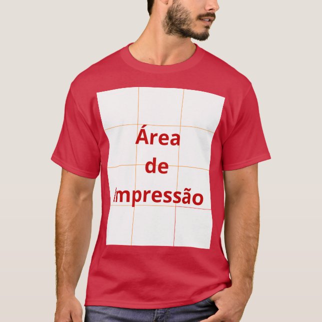 Camiseta Área de Impressão (Anverso)