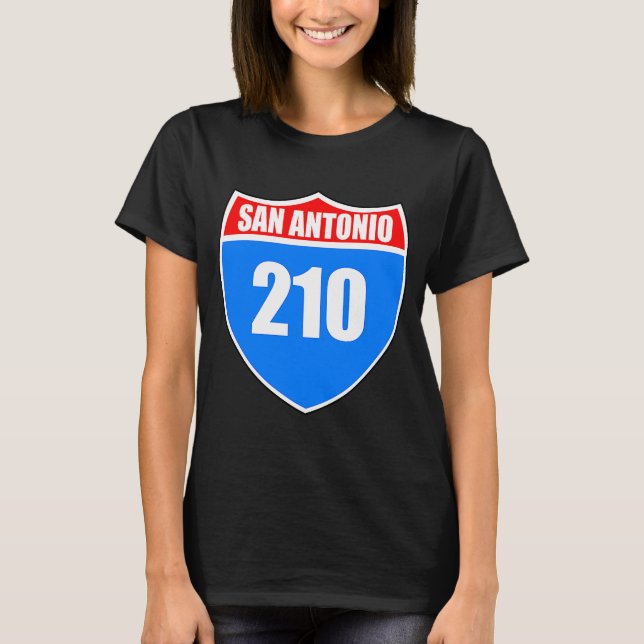 Camiseta Área de San Antonio Texas Interstate 45 Proud Rep  (Anverso)