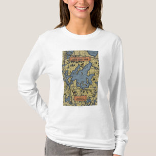 Camiseta Área del lago leech, Minnesota - escenas grandes